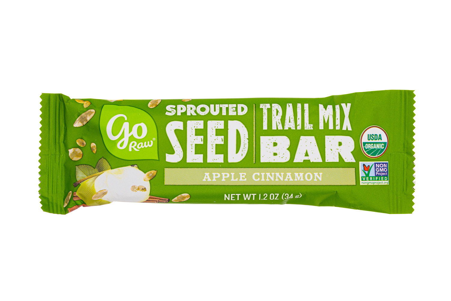 Sprouted Seed Trail Mix Bar - Apple Cinnamon
