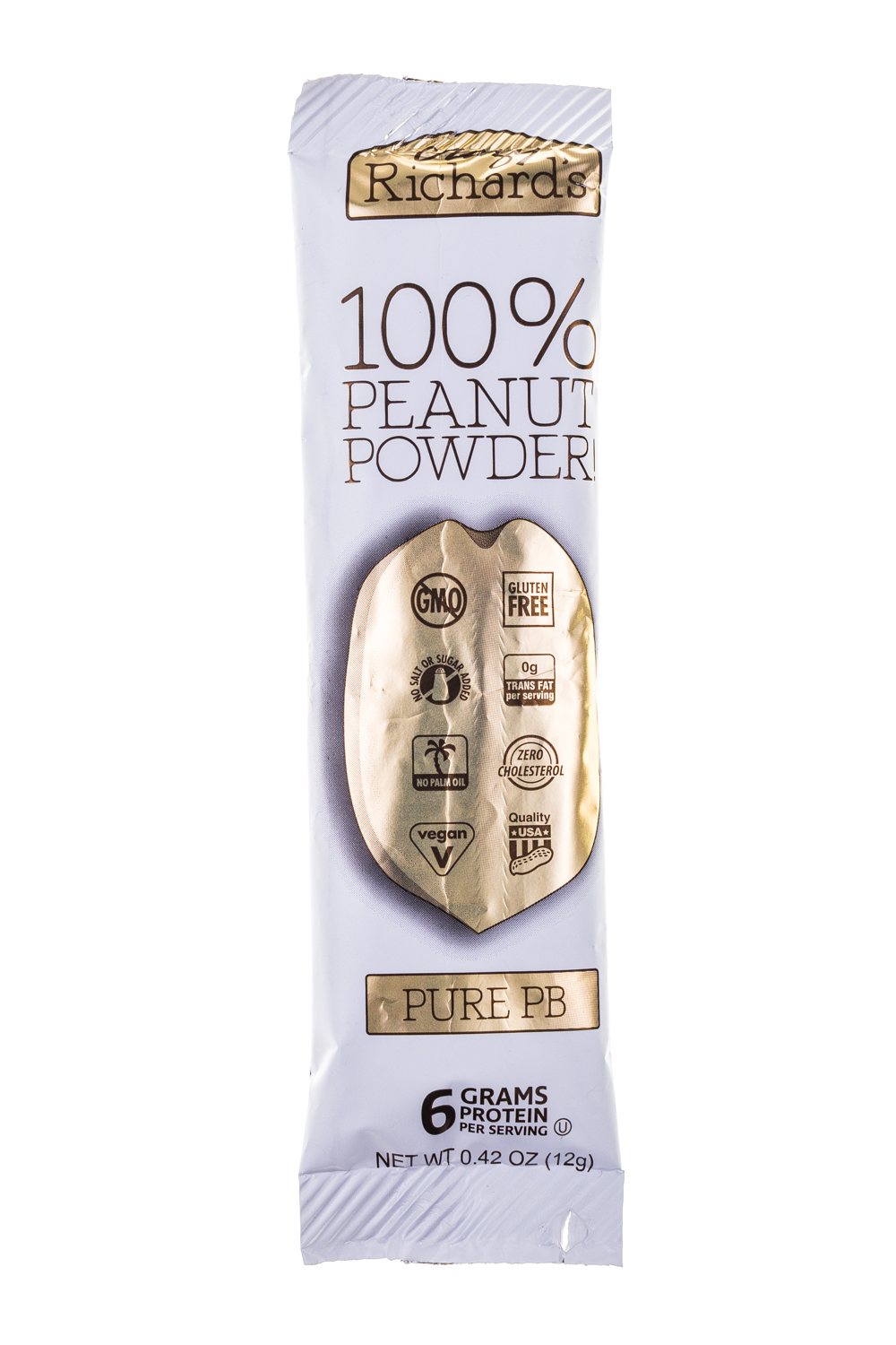 100% Peanut Powder-Pure PB- 0.42oz pouch