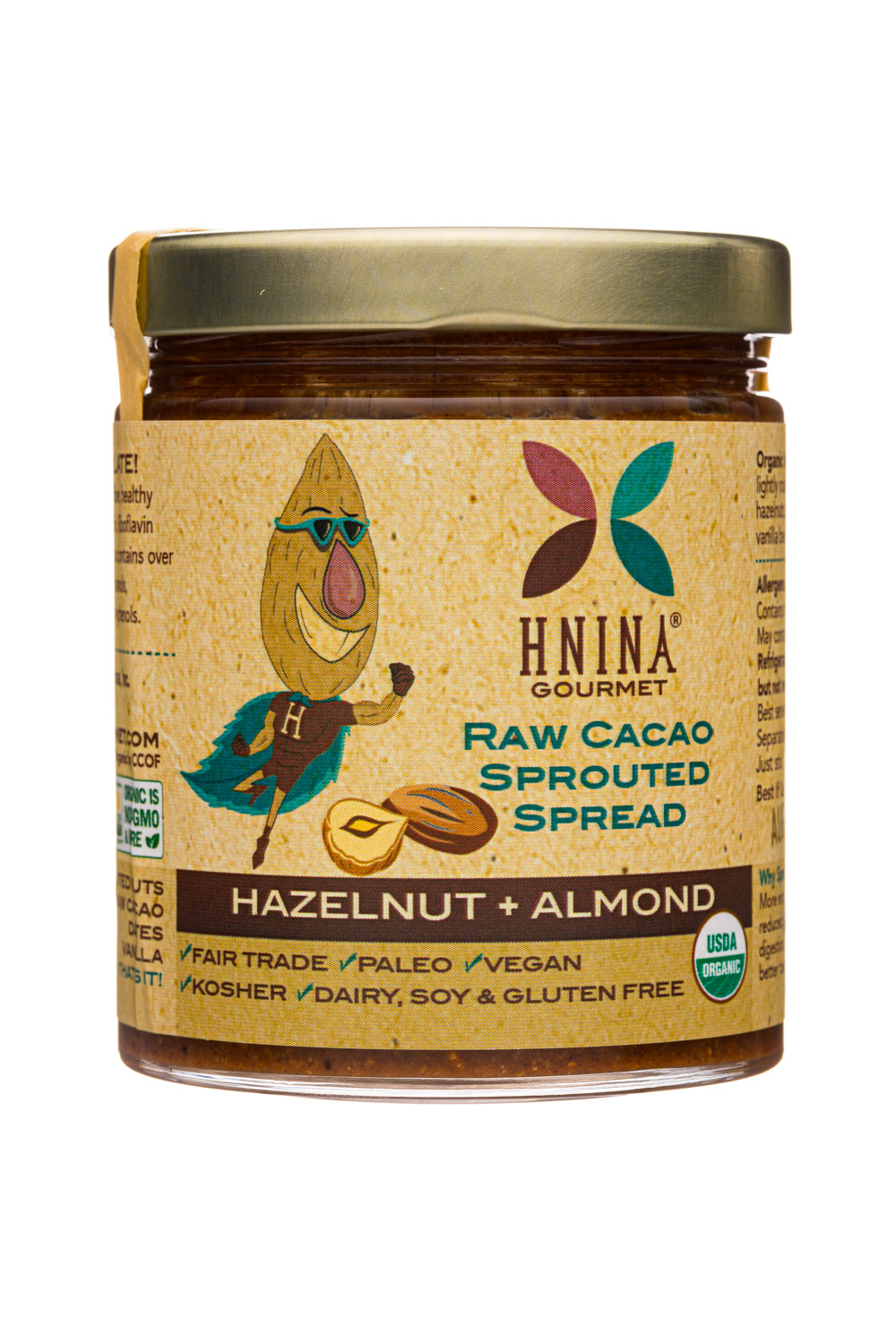 Raw Cacao Sprouted Spread - Hazelnut + Almond