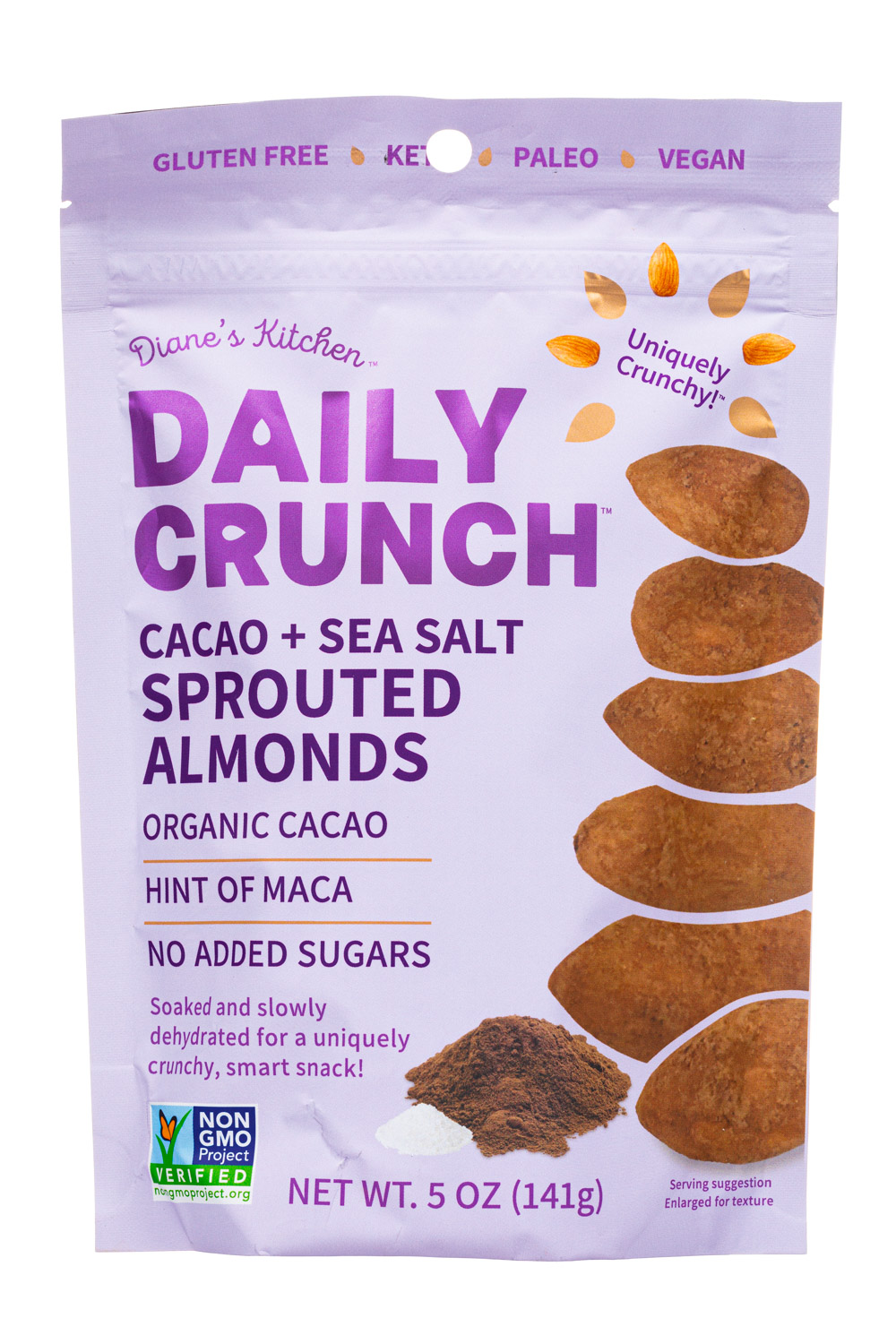 Cacao + Sea Salt: Sprouted Almonds
