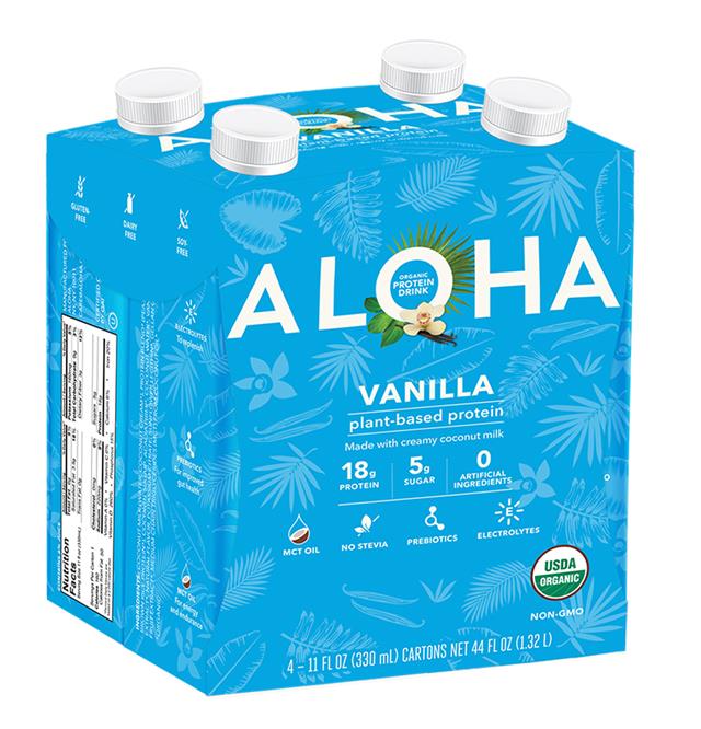 ALOHA Organic Plant Based Protein Shake with MCT Oil - Vanilla