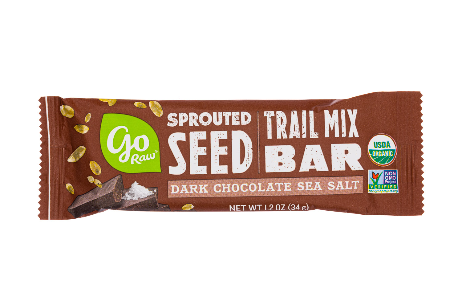 Sprouted Seed Trail Mix Bar - Dark Chocolate Sea Salt